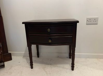 Beautiful Dark Wood Bedside Table / Nightstand
