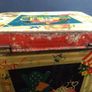 Funky Atomic Mid-Century Modern 1950's Small Tin Tea Caddy, with a Funky and Rare Graphic Design - MCM/50s Display! Props for Stage and Screen! Image 10