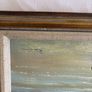 Beautiful Framed Seaside Painting Calm Coastal Scene Image 2