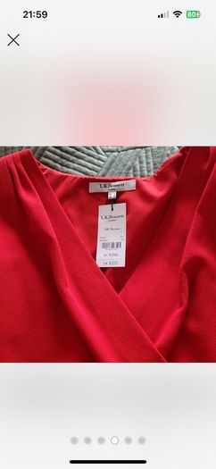 LK Bennett red Narine party dress Brand new with tags