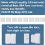 8 PCS Baby Cabinet Locks, Child Drawers Locks, Baby Proofing Safety Locks Self Adhesive for Cupboards, Fridge, Cabinets, Dishwasher, Ovens Image 2