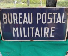 antique enamel sign