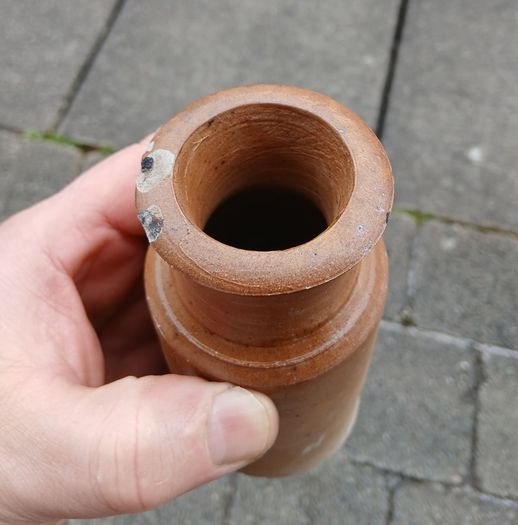 Stoneware ink bottle