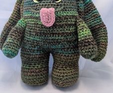 handmade crochet monster large