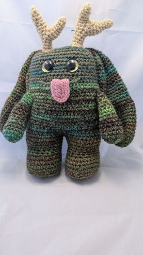 handmade crochet monster large