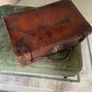 Antique Irish Made Leather Suit Case Image 2