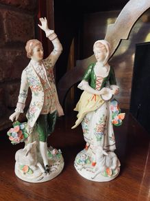 Sitzendorf Figurines - shepherd & shepherdess