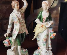 Sitzendorf Figurines - shepherd & shepherdess
