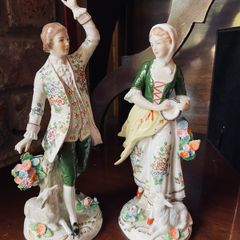 Sitzendorf Figurines - shepherd & shepherdess