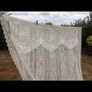 vintage ivory lace curtain panel Image 2