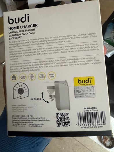 Mobile charger plug with timer