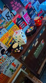 Retro collectible liquorice allsorts items..