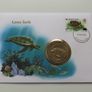 WWF Bermuda Turtle Dollar 1986 coin stamp cover Image 2