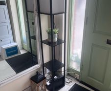 Black Floor Lamp shelf
