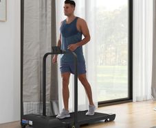 2.5HP Walking Pad Treadmill, Folding Under Desk Treadmill, Walking Machine, 1-10km/h, with Remote Control