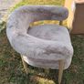 NEXT Aire Oslo Faux Fur Mink Chair Image 2