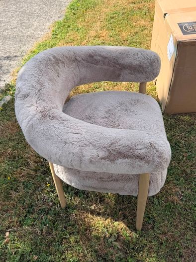 NEXT Aire Oslo Faux Fur Mink Chair