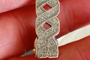 Celtic brooch vintage with rhinestones