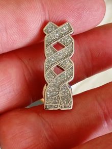 Celtic brooch vintage with rhinestones