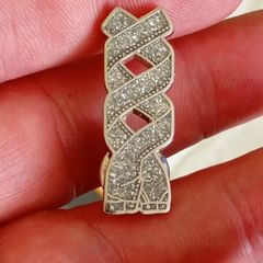 Celtic brooch vintage with rhinestones