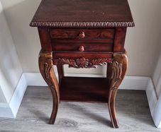 Vintage Carved Oak decorative table