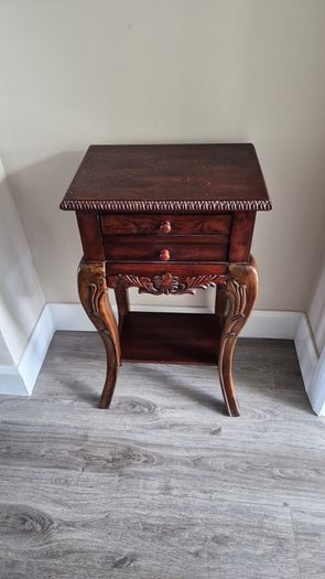 Vintage Carved Oak decorative table