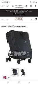 Mountain buggy nano duo sun cover