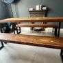 Wooden Table and benches Image 3