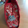 Red floral toiletry bag Image 7