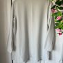 jacket grey green shade edge to edge blazer jacket size 12/14 Image 7