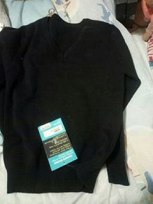 Bnwt Navy V Neck School Jumper Age 6-7