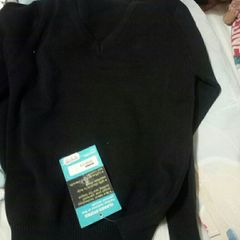 Bnwt Navy V Neck School Jumper Age 6-7