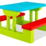 Colourful  Children's  Picnic  Garden Table Bench Chair Umbrella Child Seat Set Image 4