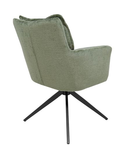 Cremona Swivel Armchair Light Grey Chenille 360
