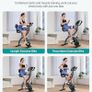 4 IN 1 Full-Body Exercise Bike Multifunctional Foldable Exercise Bike Exclusive APP for Customizable Plans, 16-Level Magnetic Resistance Folding Stationary Exercise Bike, 300lbs Capacity & Upgraded Comfort Seat Cushion Image 2