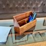 Vintage Wooden Handmade Decorative Letter Rack Desk Tidy Image 5