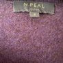 N.Peal Cashmere Jumper Plum Purple Size S Round Neck Luxury Knit Soft Image 3