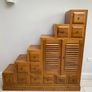 Indonesian Solid Teak Stairs Cabinet Image 2