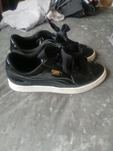 puma patent leather trainers