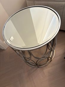 mirror side tables/coffee tables