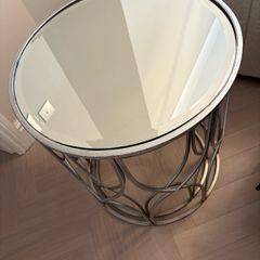 mirror side tables/coffee tables