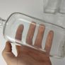 330 - Set of 3 Vintage Clear Glass Collectible Decorative Bottles Image 2