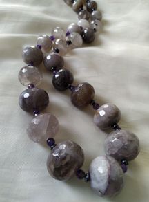 "All that Glisters" Precious Stone Necklace.(Handmade in Ireland)