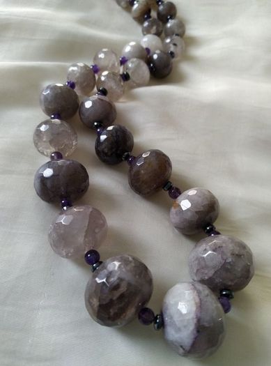 "All that Glisters" Precious Stone Necklace.(Handmade in Ireland)