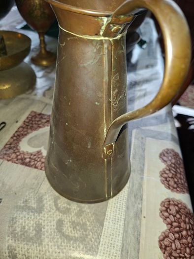 Large Antique Art Nouveau Copper Jug, late 19th to early 20th century, Postage Available or Collection