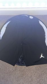 Air Jordan AJ Brooklyn Fleece Shorts Small Refecltive Black