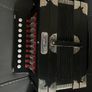 Ariette Button Accordion, Black with Red Bellows Image 2