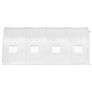 Walk-in Tunnel Greenhouse, 457.2 x 198.12 x 213.4 cm Portable Plant Hot House w/ Galvanized Steel Hoops, 1 Top Beam, 2 x Diagonal Poles, 2 Zippered Doors & 8 Roll-up Windows, White Image 7