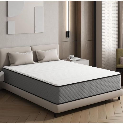 Single Mattress Hybrid Memory Foam Medium Firm Single Size Mattress, 25CM