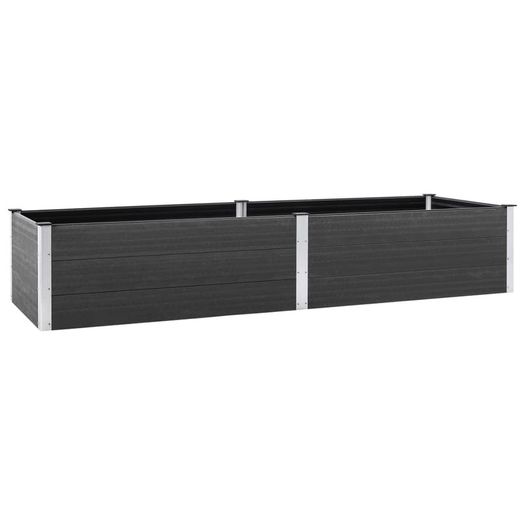 Garden Raised Bed 300x100x54 cm WPC Grey